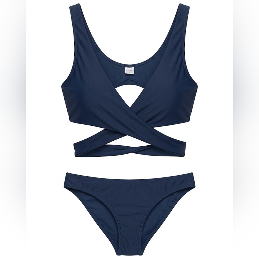 Elegant Navy Women's Bikini Set